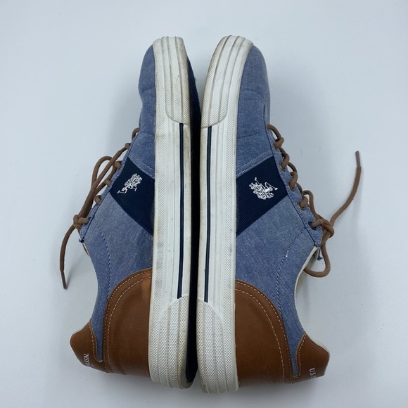 US POLO ASSN Canvas Lace up Shoe Blue Size 13 - Picture 3 of 8
